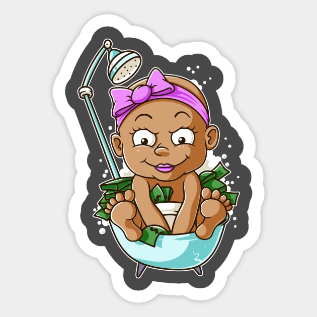 rich baby shower Sticker by unlesssla